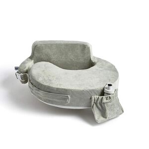 Gray Nursing Pillow with Pocket